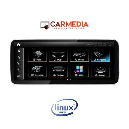 Carmedia Ηχοσύστημα Αυτοκινήτου για Audi A6 / RS6 / RS7 2012-2015 (Bluetooth/USB/WiFi/GPS) με Οθόνη Αφής 10.25"