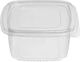 Pet Container 500ml Transparent Square Embedded Lid 100pcs