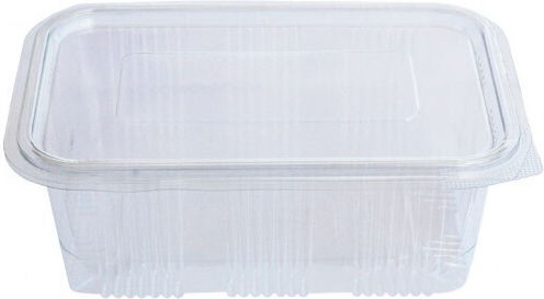 Pet Container 1000ml Transparent Rectangular Embedded Lid 100pcs