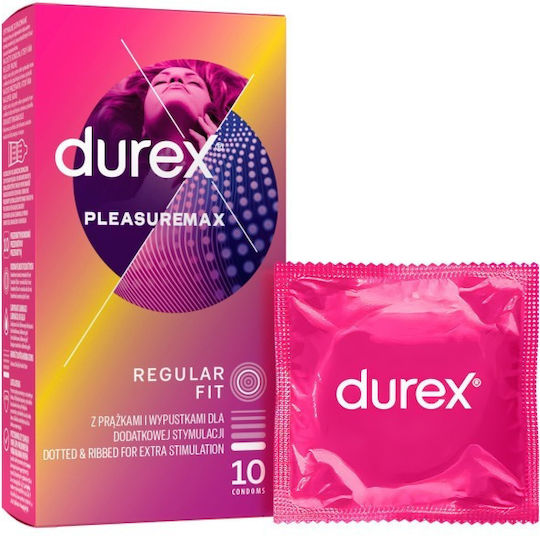 Durex Durex Kondome Pleasure Me 10 Stück 56mm mit Rillen