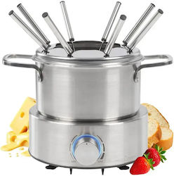 Profi Cook Σκεύος για Φοντύ Ηλεκτρικό από Ανοξείδωτο Ατσάλι Γκρι 28.1εκ.