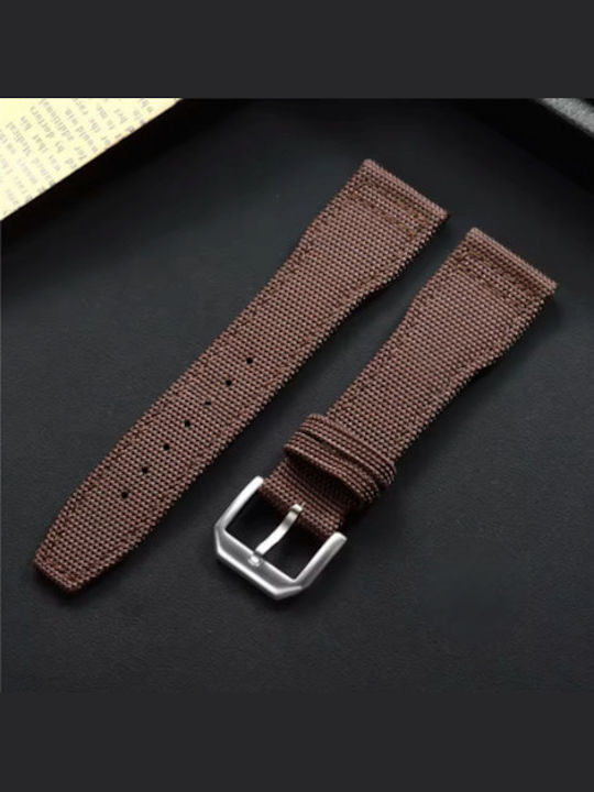 Riemen aus Stoff Braun 22mm