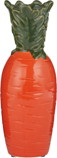 Butlers Διακοσμητικό Βάζο Κεραμικό Carrot Πορτοκαλί 10x10xΥ25cm