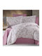 MayHome Σετ Κουβερλί King Size Βαμβακερό Floral 260x240cm 3τμχ