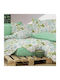 MayHome Σετ Κουβερλί Μονό Βαμβακερό Floral 160x240cm 2τμχ
