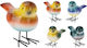 Porcelain Bird 11cm Metal Legs 8 Designs