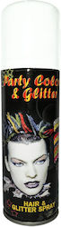 Party Color & Glitter Carnival Hair Spray for Halloween 125ml White