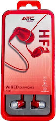 ATC Hfr1 In-ear Handsfree Ακουστικά με Βύσμα 3.5mm Κόκκινο