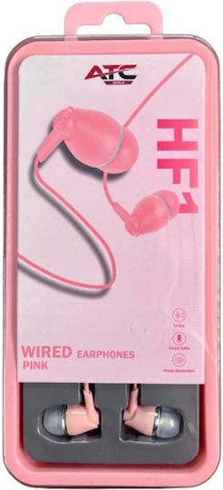 ATC Hfr1 In-ear Handsfree Ακουστικά με Βύσμα 3.5mm Ροζ