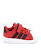 Streettalk Kids Sneakers with Hoop & Loop Closure Red