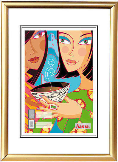 HAMA Madrid Frame Wooden with Gold Frame