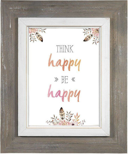 HAMA Wooden Photo Frame with Gray Frame