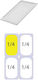 Gastronorm Lid Pp Food Containers GN1/4 162 x 265mm