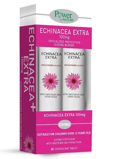 Power Health Echinacea Extra Supplement for Immune System Support 24 Effervescent Tablets Orange
