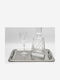 Set Best Man Set Crystal / Inox Silver 3pcs