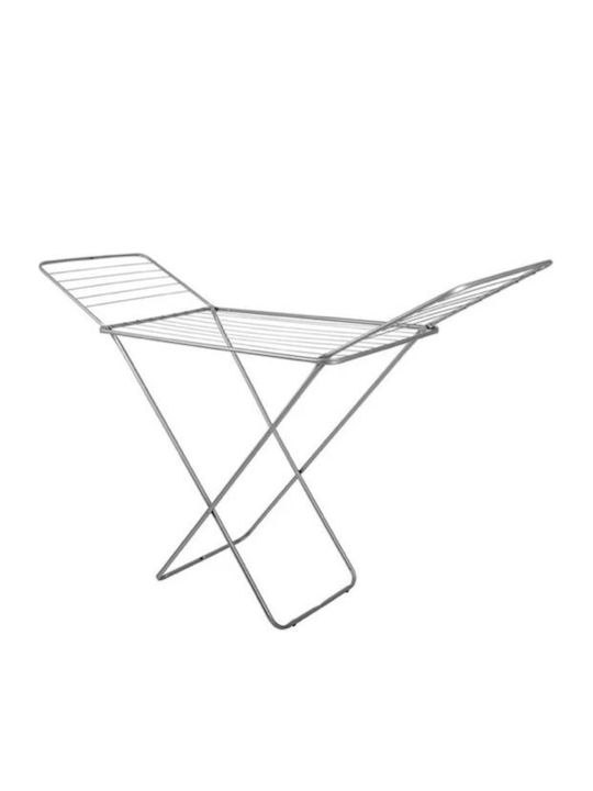 SPV Folding Floor Clothes Drying Rack for Balcony Metallic 180x54cm