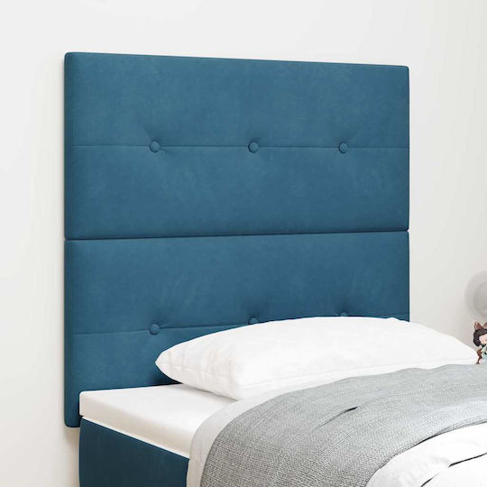 vidaXL Wooden Bed Headboard Blue 100x128cm