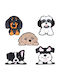Tfo 3d Sticker Dog 5pcs Set