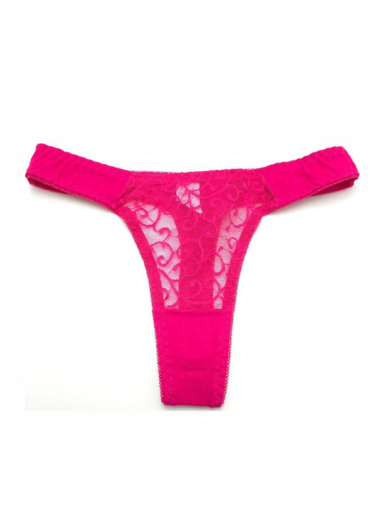 Hand's Foner Βαμβακερό Γυναικείο String με Δαντ...