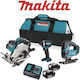 Makita DSS611 Сет Циркулярен трион & Ударна отвертка & Пъзел 18V с батерии 5Ах