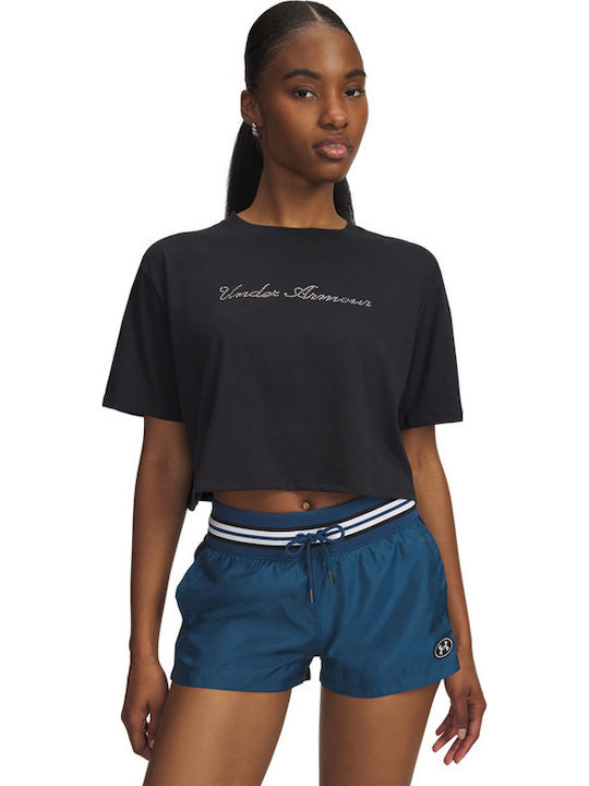 Under Armour Γυναικείο Crop Top Βαμβακερό Κοντο...