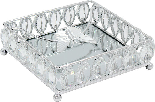 Keskor Serviettenhalter Silber 18x18x5.5cm 43206