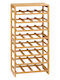 5Five Freistehend Flaschenhalter Hölzernes für 32 Flaschen Beige 45x24x89εκ.
