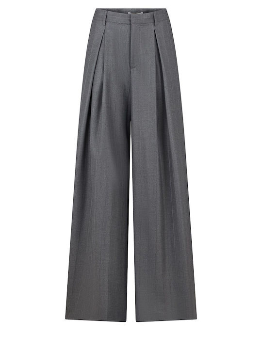 Andamane Women's Fabric Trousers Gray