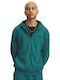 Sweatshirt with Hood Petrol Blue