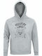 Hoodie Organic Unisex " Stranger Things Hellfire Lives " Grey Melange
