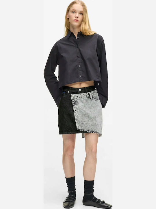Mini Skirt Washed Black