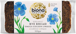 Organic Whole Rye Bread Flax Seeds 500g Biona