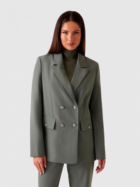 Guess Long Women's Blazer Olive