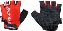 Force Kids Half Finger Cycling Gloves Red Force Kids Half Finger Cycling Gloves Red