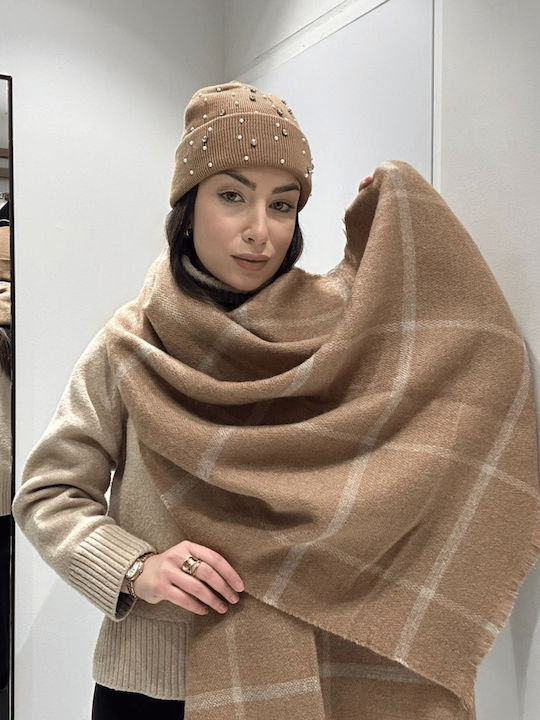 Women's Wool Scarf Brown Women's Wool Scarf Brown