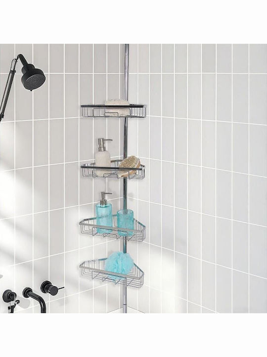 Inter Ceramic Corner Wall Mounted Bathroom Shelf Plastic 22x30x6cm