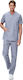 Anta Uniforms Unisex Σετ Ιατρικό Παντελόνι και Μπλούζα Γκρι από Βαμβάκι και Πολυεστέρα