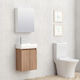 Inter Ceramic Compact Waschtisch mit Waschbecken L42xB25xH60cm Braun