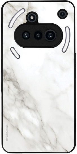 Sonique Umschlag Rückseite Silikon Weiß (Nothing Phone (3a))