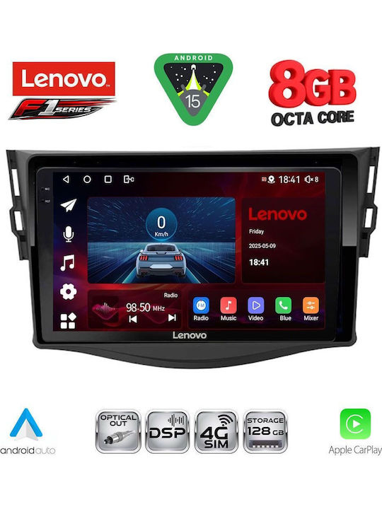 Lenovo Car Audio System for Toyota RAV 4 2006-2012 (Bluetooth/USB/WiFi/GPS/Apple-Carplay/Android-Auto) with Touch Screen 9"