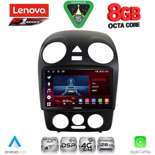 Lenovo Ηχοσύστημα Αυτοκινήτου για Volkswagen Beetle 2004-2011 (Bluetooth/USB/WiFi/GPS/Apple-Carplay/Android-Auto) με Οθόνη Αφής 9"