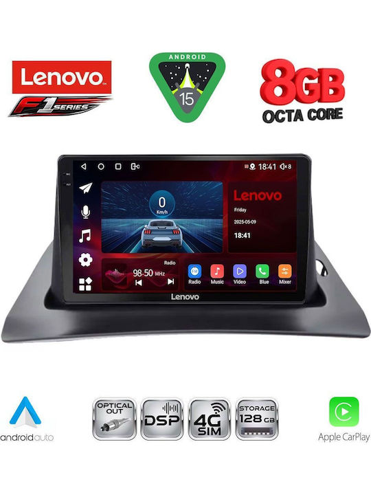 Lenovo Car Audio System for Renault Kangoo 2010 (Bluetooth/USB/WiFi/GPS/Apple-Carplay/Android-Auto) with Touch Screen 9"