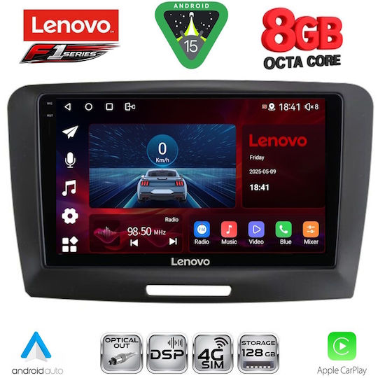 Lenovo Car Audio System for Skoda Superb 2008-2015 (Bluetooth/USB/WiFi/GPS/Apple-Carplay/Android-Auto) with Touch Screen 9"