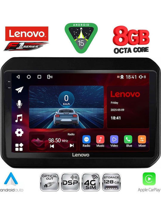 Lenovo Car Audio System for Suzuki Ignis 2016 (Bluetooth/USB/WiFi/GPS/Apple-Carplay/Android-Auto) with Touch Screen 9"