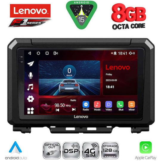 Lenovo Car Audio System for Suzuki Jimny 2017 (Bluetooth/USB/WiFi/GPS/Apple-Carplay/Android-Auto) with Touch Screen 9"
