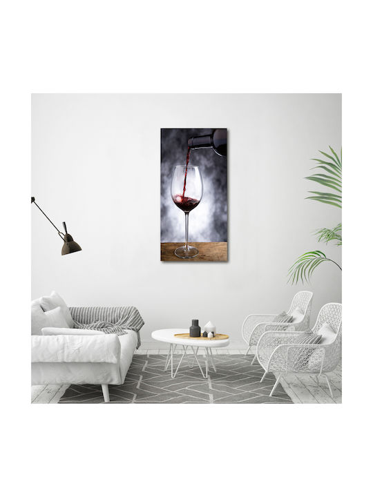Wall Canvas Painting High Durability Quality Print Red Wine 60x120 Cm