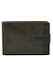 Leather Men's Wallet Classic with RFID Gray