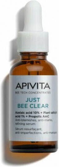 Apivita Bee Tech Concentrates Just Bee Clear Serum Face with Salicylic Acid for Acne & Imperfections 30ml