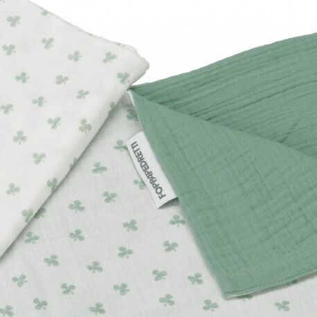 Foppapedretti Baby Duvet Cover Set With Pillowcase Green 100x100cm