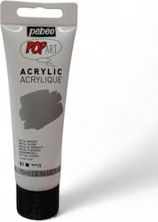Ακρυλικο Pebeo Popart Metallic Silver 75ml